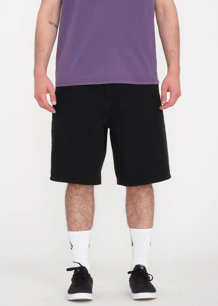 Volcom Billow Baggy Jeans Shorts Black Handelsware Volcom   