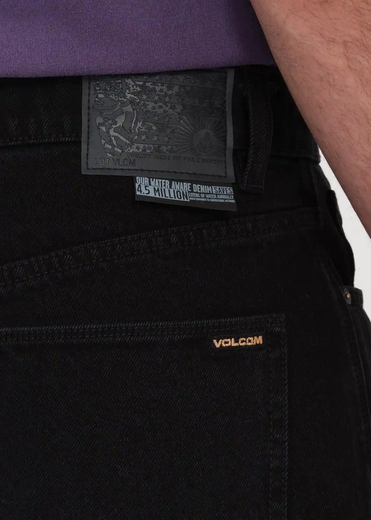 Volcom Billow Baggy Jeans Shorts Black Handelsware Volcom   