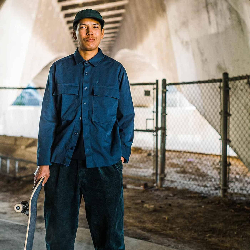 Volcom Louie Lopez Work Shirt Navy  Volcom   