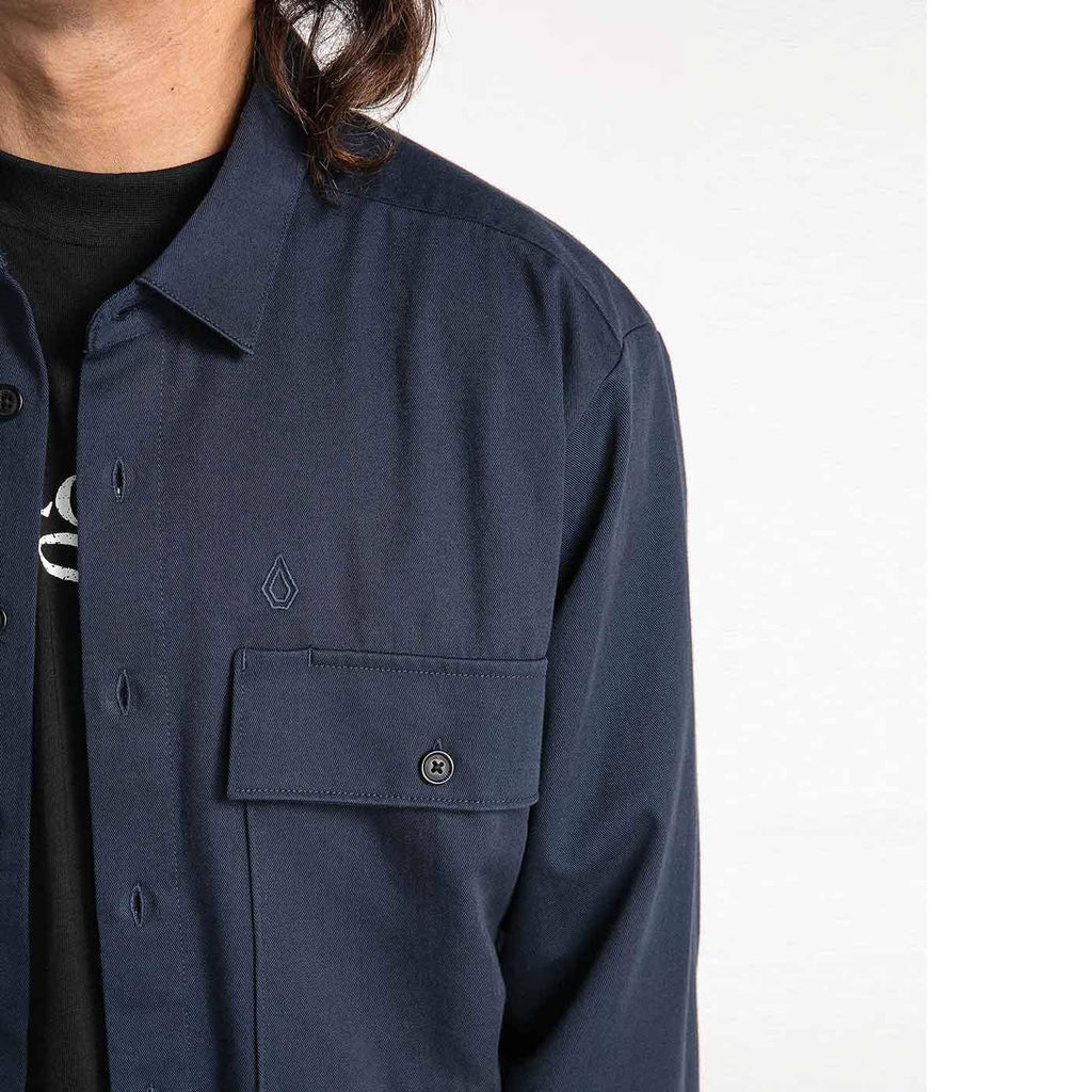 Volcom Louie Lopez Work Shirt Navy  Volcom   