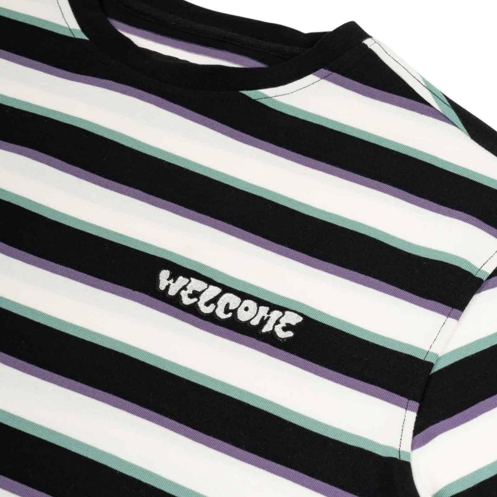 Welcome Cooper Yarn Dyed Striped T-Shirt Bone  Welcome   