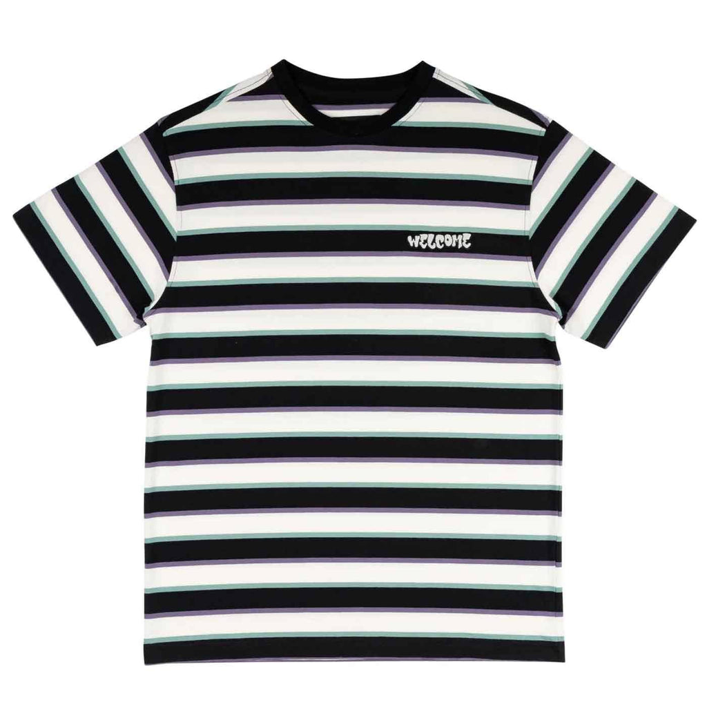 Welcome Cooper Yarn Dyed Striped T-Shirt Bone  Welcome   