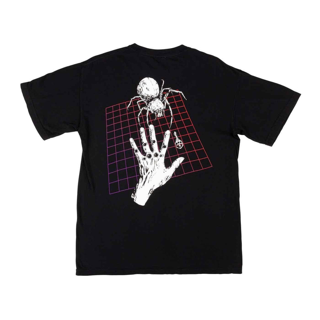 Welcome Gateway Garment Dyed T-Shirt Black Grid  Welcome   