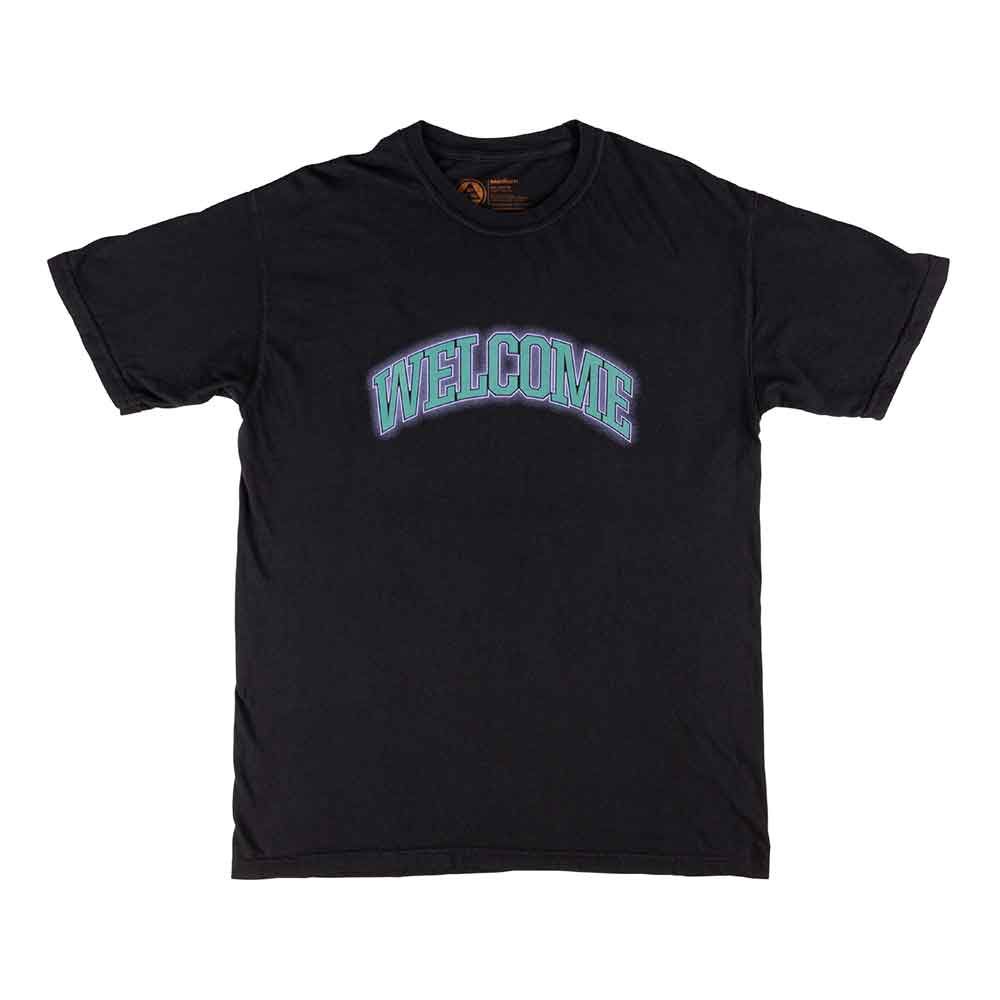 Welcome Hooter Shooter Garment Dyed T-Shirt Black  Welcome   