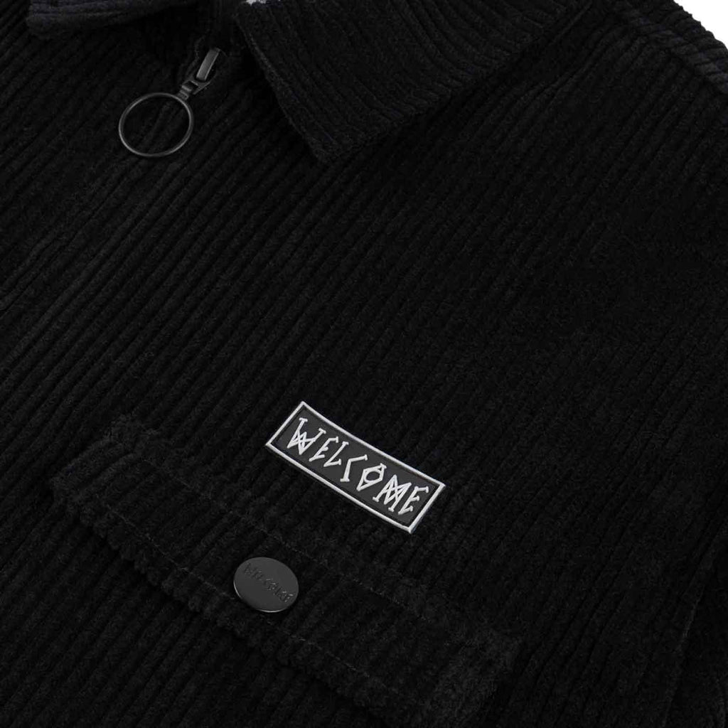 Welcome Hydra Corduroy Zip Jacket Black  Welcome   