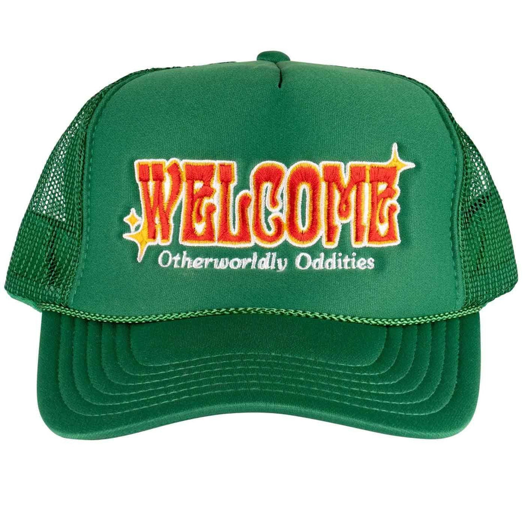 Welcome Oddities Trucker Cap Kelly Green  Welcome   