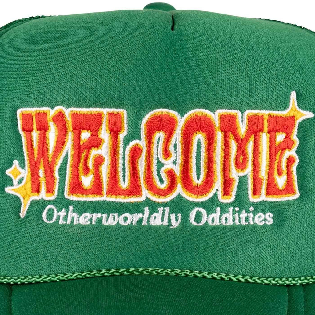 Welcome Oddities Trucker Cap Kelly Green  Welcome   