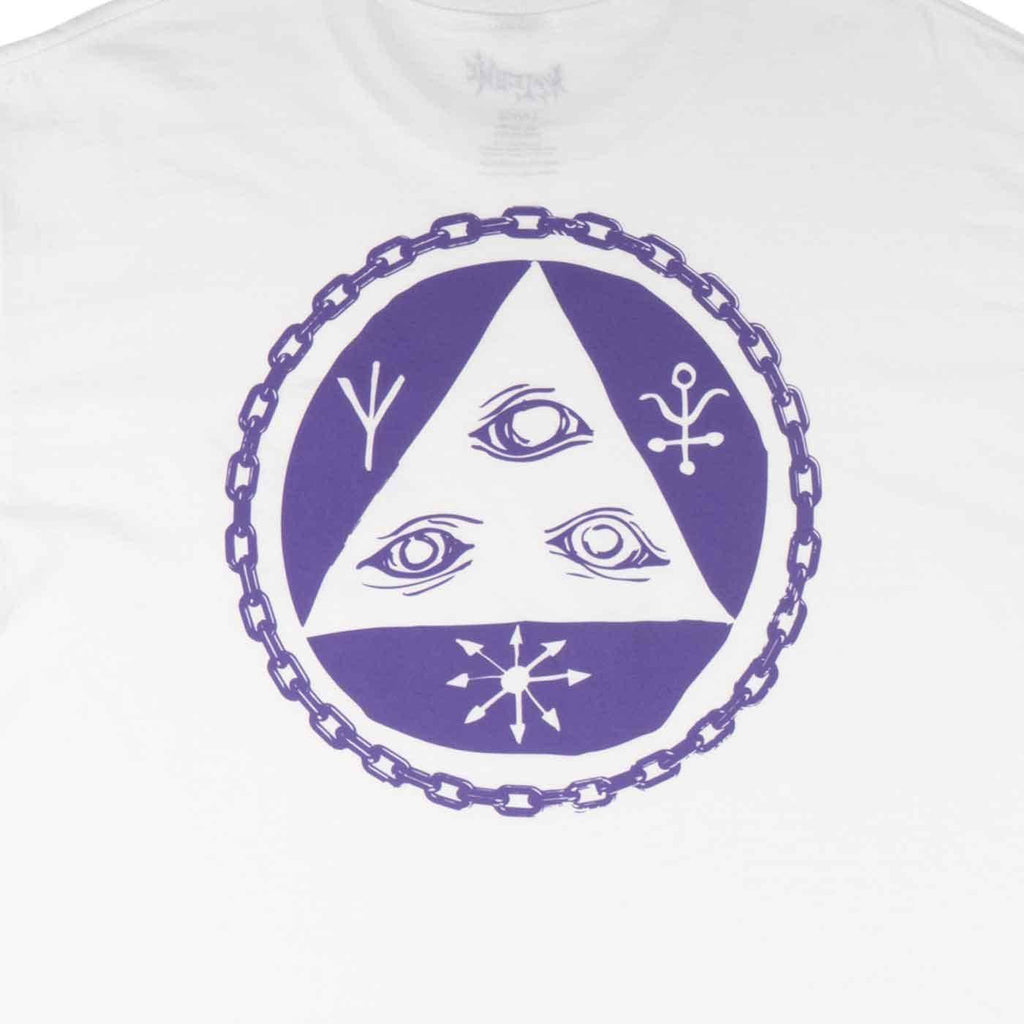 Welcome Tali Chain T-Shirt White Purple  Welcome   