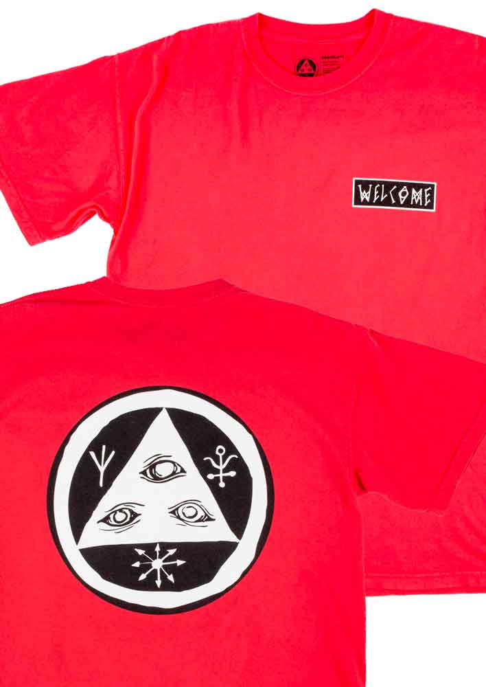 Welcome Talisman Garment Dyed T-Shirt Paprika  Welcome   