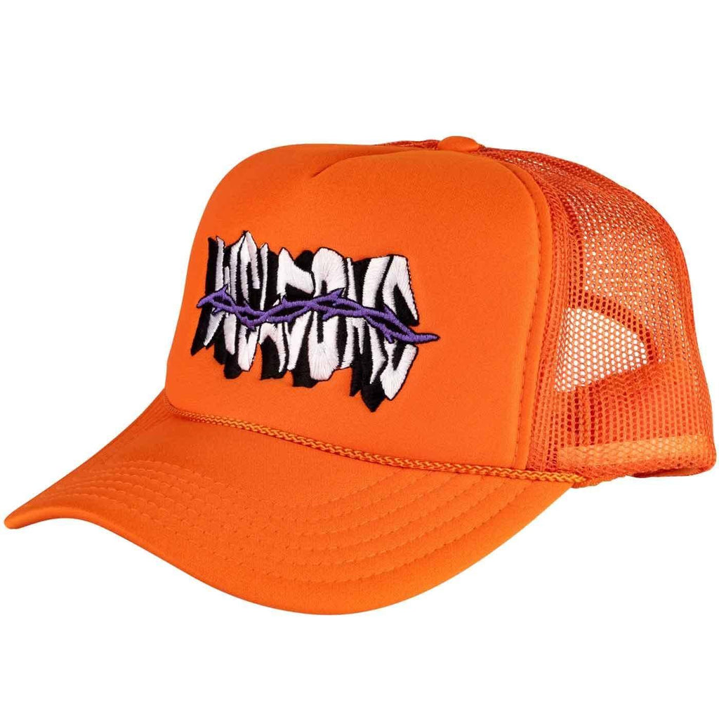 Welcome Thorns Trucker Cap Orange  Welcome   