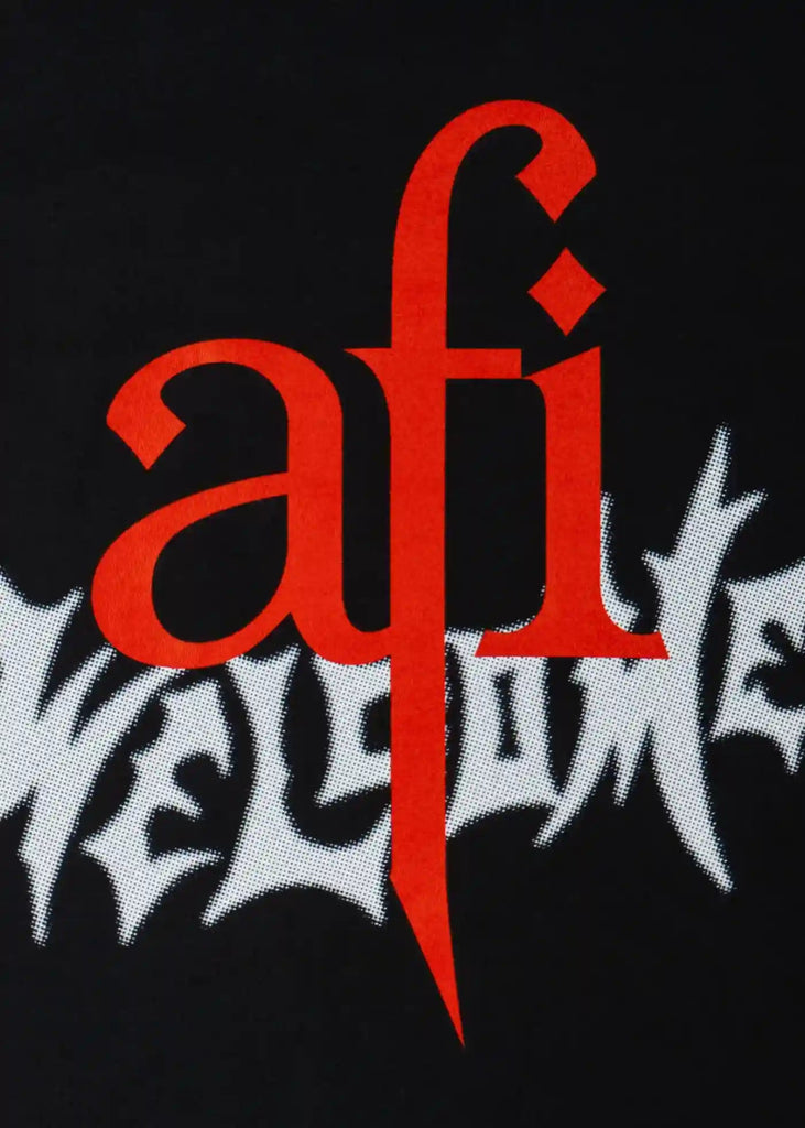 Welcome X AFI Sing The Sorrow Nowhere T-Shirt Black Handelsware Welcome   