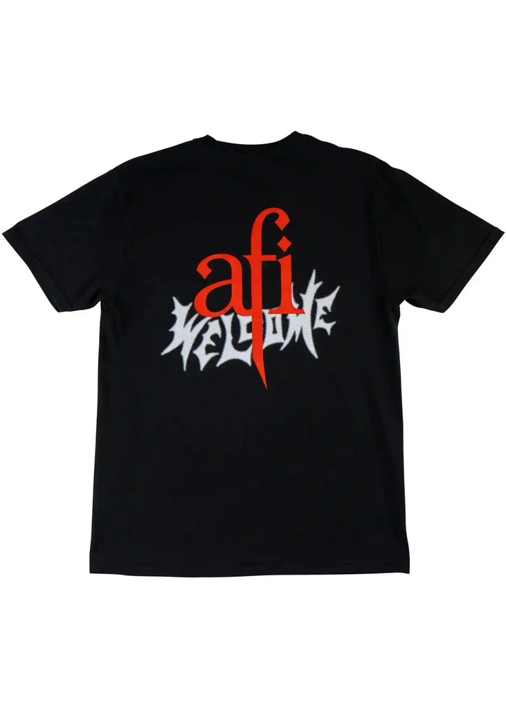 Welcome X AFI Sing The Sorrow Nowhere T-Shirt Black Handelsware Welcome   