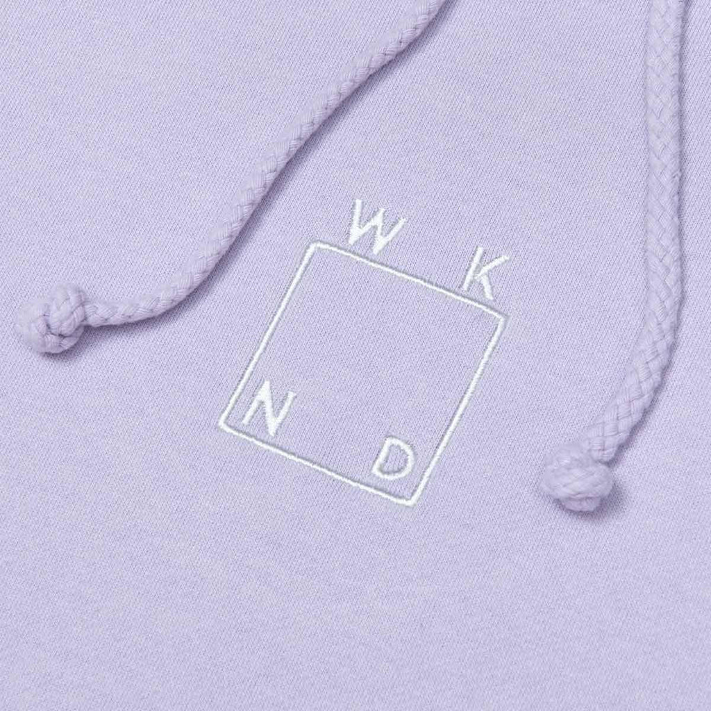 WKND Embroidered Logo Hooded Sweatshirt Lavender  WKND   