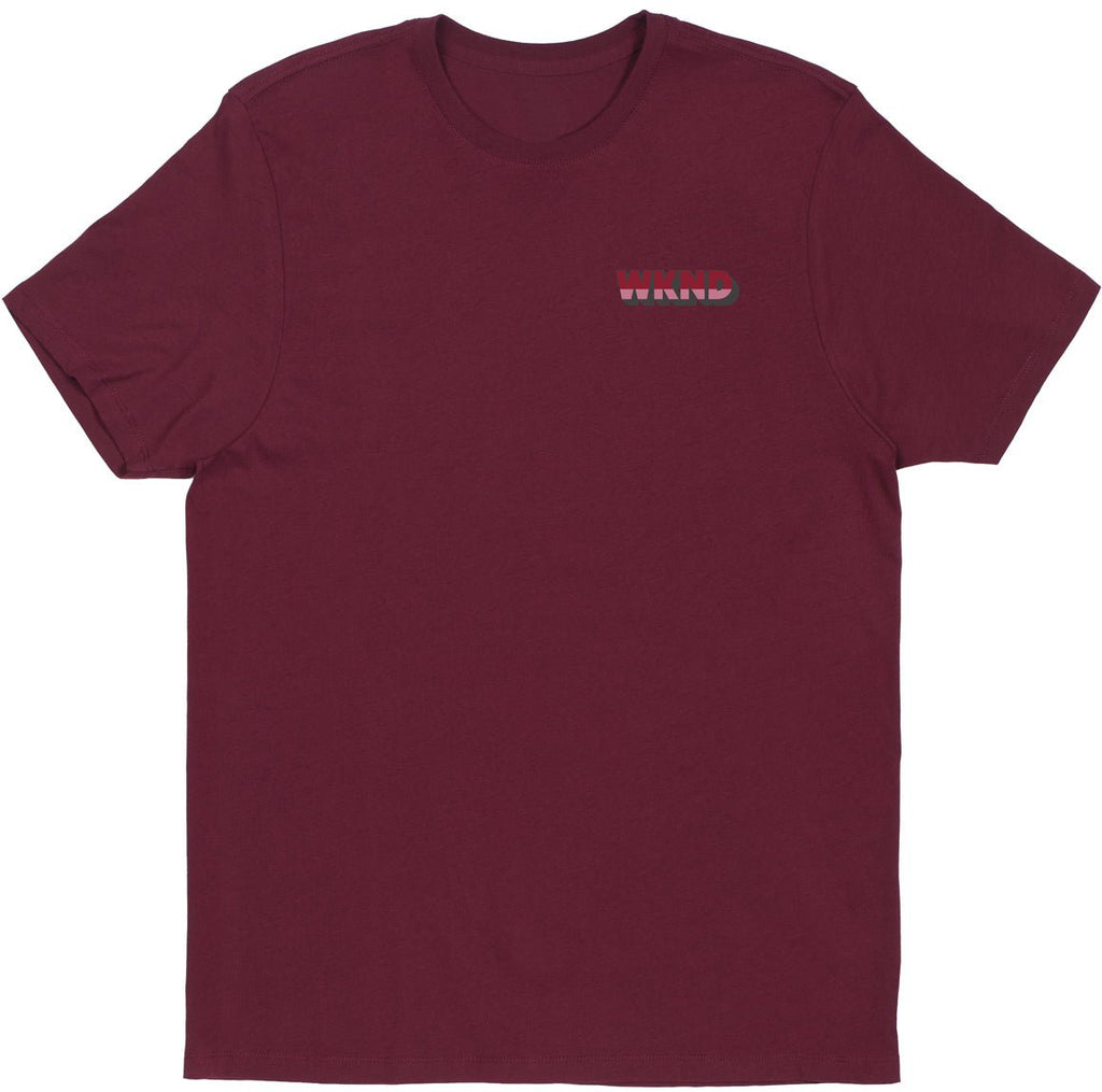 WKND Persuasion Tee Maroon  WKND   