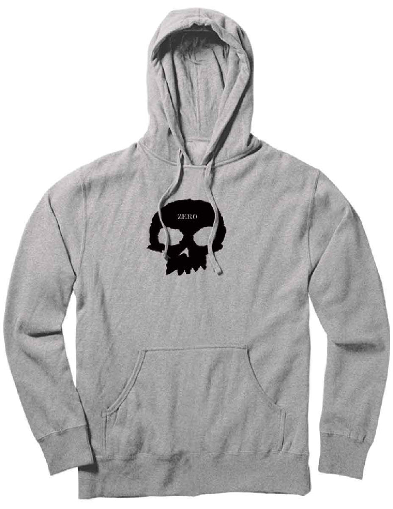 Zero Single Skull Hooded Sweatshirt Grey  Zero   