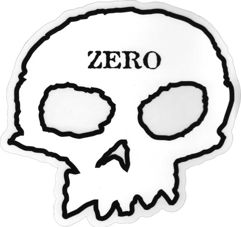 Zero Single Skull Sticker  Zero   